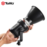 Tolifo SK-120DB Lumière Vidéo Portable 135W Haute Luminosité Bicolore LED COB Éclairage Continu pour Studio Photo, Film et Diffusion en Direct