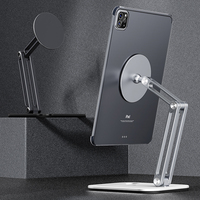 Boneruy métal magnétique 360 degrés rotatif réglable tablette support portable pliable pour ipad pro à support d'ordinateur portable