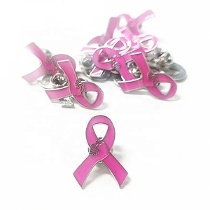 เข็มกลัดโลหะรูปริบบิ้นแห่งความหวังเพื่อการรณรงค์ป้องกันมะเร็งเต้านมสำหรับแพทย์ - Product Image 4