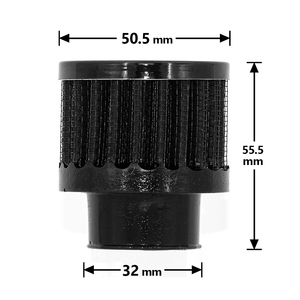 Interface universelle de 25mm filtre à air automatique de <span class=keywords><strong>moto</strong></span> 25mm noir cône de voiture filtre d'<span class=keywords><strong>admission</strong></span> d'air froid Tur Bo évent reniflard de carter - Product Image 5