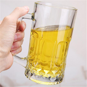 Lớn 16 ounce cổ điển cốc bia rõ ràng Glass bia Mug với xử lý được làm từ cao cấp vật liệu tinh thể - Product Image 6