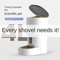 Distributeur automatique de nourriture pour animaux de compagnie 4L avec contrôle à distance Wi-Fi, programmable, pour chiens, style moderne et alimentation par batterie