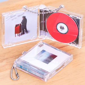 WEISHENG Porte-clés <span class=keywords><strong>Lecteur</strong></span> <span class=keywords><strong>CD</strong></span> Unique, Souvenir <span class=keywords><strong>de</strong></span> Concert, Breloque <span class=keywords><strong>CD</strong></span> en Acrylique Anime Personnalisée, Mini Album NFC avec Musique, Photo et Chanson - Product Image 1