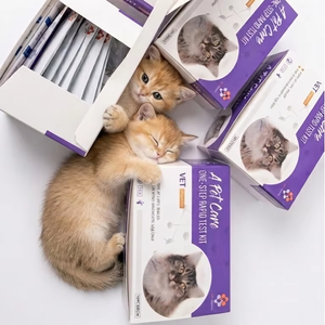 Pruebas de diagnóstico RAPIDO FELINE para felinos: kits combinados de gran venta para leucemia felina (FeLV), inmunodeficiencia felina (FIV), parvovirus felino (FPV), infección por parvovirus (FIP), GIA, FCOV y Toxoplasmosis. - Product Image 1