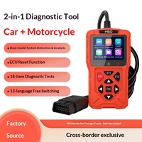 Herramienta de diagnóstico para motocicletas Jdiag M60, herramienta de diagnóstico automotriz, escáner de motor OBD2, escáner para coches y motocicletas, lector de códigos de reinicio de ECU