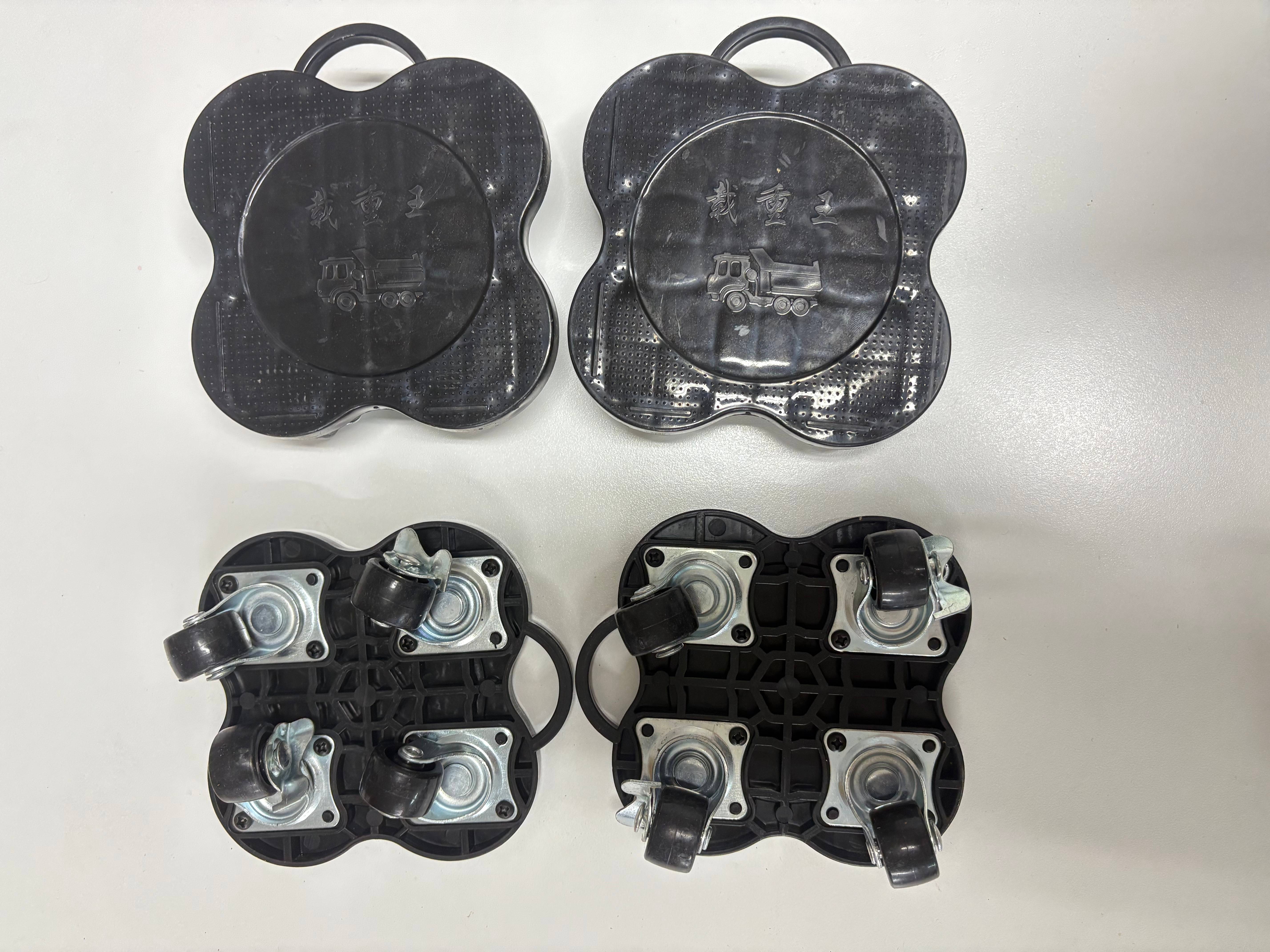 Customizable Portable Four-Wheel Mobile Pulley Tool OEM for Hand Carts Trolleys for Heavy Object Handling Metal Plastic Mobile