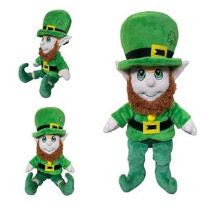 Peluche Personalizzati per il Giorno di San Patrizio, Bambole con Cappello Verde, Statuette Giornalistiche, Giocattoli di Peluche, Cuscini Morbidi a Tema Cartoni Animati e <span class=keywords><strong>Anime</strong></span>, Regalo - Product Image 1