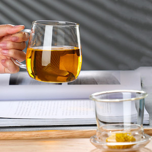 Bestverkopende Glaswerkartikelen Bpa Gratis Hittebestendige Heldere Schattige Theekopjes Van Hoog Borosilicaatglas Met Deksels En Handvat En Infuser - Product Image 6