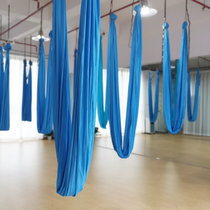Hamac <span class=keywords><strong>volant</strong></span> pour yoga aérien, <span class=keywords><strong>trapeze</strong></span> rose et support, hamac de fitness anti-gravité en nylon - Product Image 6