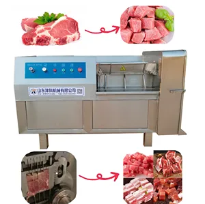 Cortadora automática de tiras de carne pequeñas, cortadora de carne de cerdo, carne de pollo, cortadora de carne fresca congelada