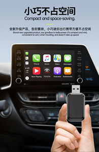 BT 5.3 không dây Carplay Adapter cho IOS và <span class=keywords><strong>Android</strong></span> tự động CE/FCC/ROHS giấy chứng nhận thử nghiệm với 1000 + giờ lão hóa báo cáo - Product Image 6
