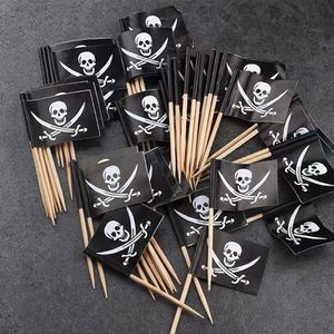 Venta al por Mayor de Palillos de Dientes con Bandera Pirata Jolly Roger Ecológicos y Personalizados con Diseño Impreso Único - Product Image 6