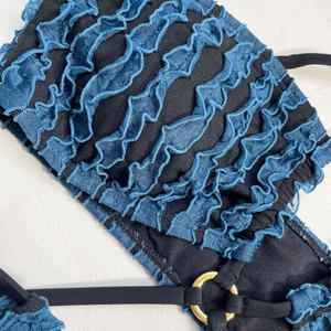 Conjunto de Bikini de Lujo con Cuello en V para Mujer, Estampado Animal Personalizado, Traje de Baño de 2 Piezas, Servicio OEM Disponible - Product Image 2