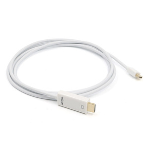 Cable Mini DP a HDMI de 1.8M de Alta Velocidad para TV, Resolución 1080P, Cobre Libre de Oxígeno, Blindaje Trenzado, Revestimiento de PVC, Macho a Hembra - Product Image 1