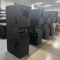 Altavoces de matriz de línea WPL duales de 12 pulgadas y 3 vías, equipo de sonido de audio profesional para exteriores, altavoz de sonido de Carcasa de madera