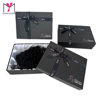 Caja de Regalo Moderna y Elegante para Pelucas con Logotipo, con Laminado Mate, Relieve UV Localizado, Bandeja de Papel y Asa