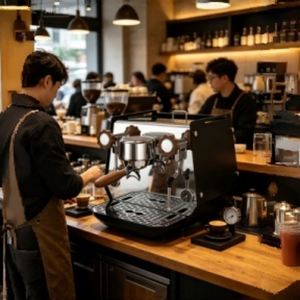 เครื่องชงกาแฟเอสเพรสโซเชิงพาณิชย์คุณภาพสูง พร้อมหม้อต้มไอน้ำขนาด 1 ลิตร สำหรับร้านกาแฟและร้านอาหาร - Product Image 2