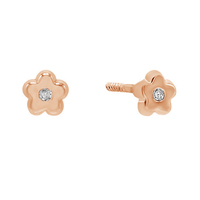 Zubehör 925 Sterling Silber Schmuck Hersteller 14 Karat vergoldet Zirkon Zirkon Blume Ohr stecker für Frauen