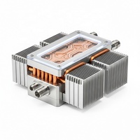 Dissipateur thermique IPC intégré personnalisé avec ailettes en aluminium denses, base en cuivre, caloducs, dissipateur thermique passif sans ventilateur, refroidisseur d'ordinateur industriel