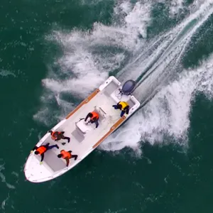 Liya-barcos de pesca de fibra de vidrio, lanchas de pesca de velocidad, 6,6 m, con motor