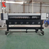 Impresora de Formato Grande de 1.9M con Cabezal de Impresión I3200 Xp600, Impresora de Inyección de Tinta Automática para Vinilo y Adhesivos de Automóviles, Plotter de Doble Cabezal de Impresión Rápida