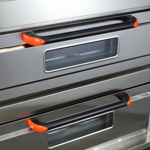 Horno de Gas eléctrico comercial de 400 grados, 2 capas, 4 bandejas, compra de <span class=keywords><strong>Pizza</strong></span>, horno <span class=keywords><strong>para</strong></span> hornear, equipo de panadería profesional <span class=keywords><strong>para</strong></span> la venta con Panel de piedra - Product Image 5