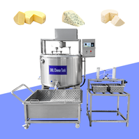 Usine de transformation laitière, cuve à fromage haute efficacité de 1000 litres, petite ligne de production de mozzarella
