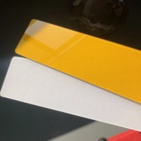 Targa Auto in Acrilico Personalizzabile 52x11cm, Targa Europea Riflettente con Numeri in Acrilico 3D/4D, Vendita all'Ingrosso