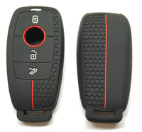 Funda Protectora Ligera para Llave de Coche Mercedes-Benz, con Diseño de Panal de Abeja y Logotipo Personalizado, para Llaves de 3 y 4 Botones