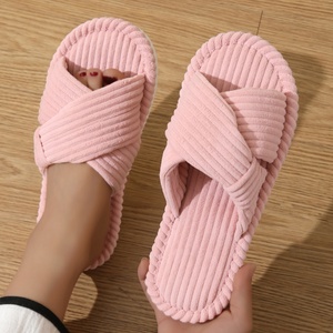 Women's High Quality Casual Slide Slipper Warm Indoor House Cloth Breathable Lightweight With Open Toe Summer Winter Slippers - Product Image 3