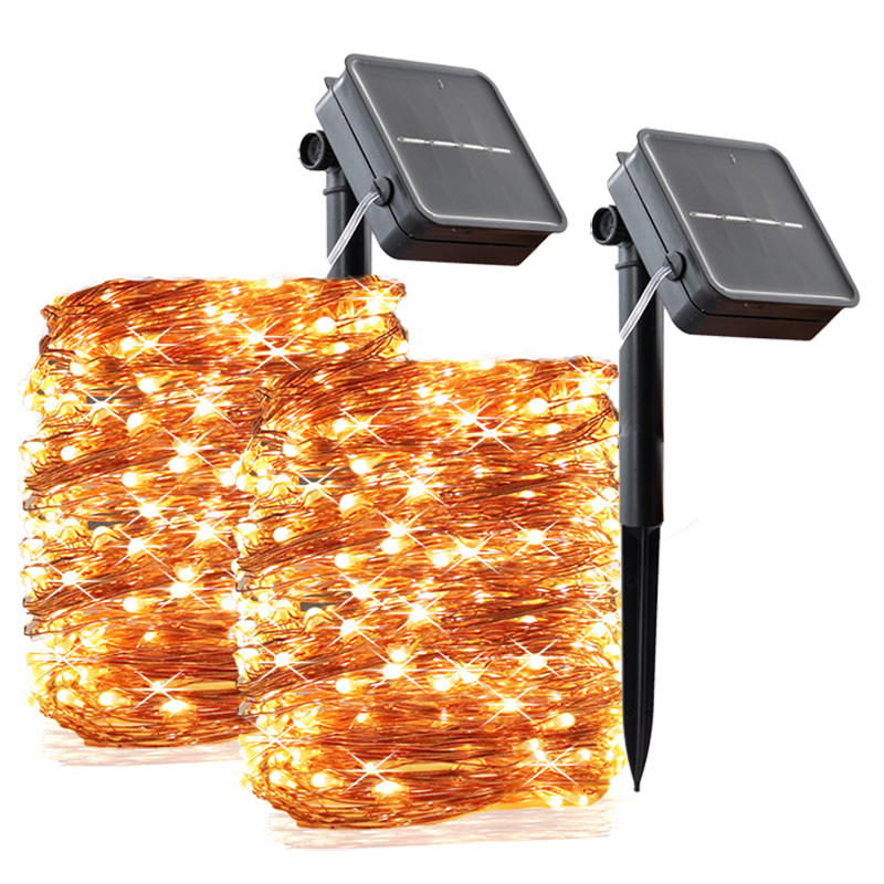 Fil de cuivre blanc chaud (solaire)