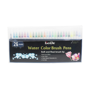 Stylo pinceau à pointe flexible en nylon <span class=keywords><strong>aquarelle</strong></span>, marqueurs de peinture pour la coloration, la calligraphie et le dessin <span class=keywords><strong>avec</strong></span> pinceau à eau pour artistes - Product Image 6