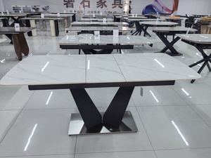 Set Tavolo da Pranzo Estensibile in Pietra di Grandi Dimensioni per 4 Persone in Stile Italiano - Product Image 5