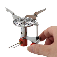Portable 3000W randonnée Camping réchaud brûleur unique Mini chaudière de poche pour la randonnée cuisson au gaz Compatible avec le carburant Butane