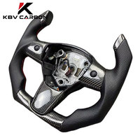 Modification du volant sport en fibre de carbone KBV Tesla Model 3/Y avec 2 branches - Style course F1