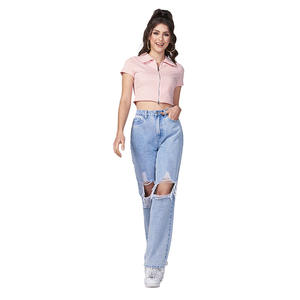 Chor De <span class=keywords><strong>Jeans</strong></span> Cintura Alta Para Mujer <span class=keywords><strong>Rotos</strong></span> Pantalones Para Mujer En <span class=keywords><strong>Jeans</strong></span> - Product Image 6