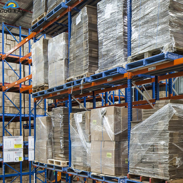 Industrial Heavy Duty Storage Shelves Systems Stacking Units Metal Rack Warehouse Steel Pallet Racking