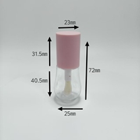 Tube vide transparent pour brillant à lèvres, 15 ml, en ABS, avec grande brosse, directement de l'usine, accepte logo et couleur personnalisés