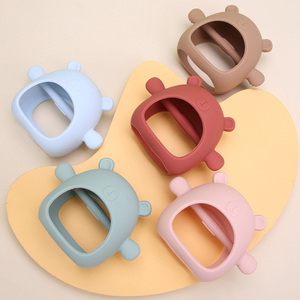 Silicon Mọc Răng Mitten Đồ Chơi Động Vật Tùy Chỉnh Silicone Chewable Đồ Chơi Dễ Thương Gấu Silicone Bé Găng Tay Nhẹ Nhàng <span class=keywords><strong>Teether</strong></span> - Product Image 2