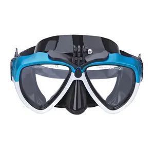 Maschera di immersione d'altura del supporto della macchina fotografica dell'attrezzatura subacquea di Logo su ordinazione all'ingrosso per la pesca subacquea di Snorkeling di apnea subacquea