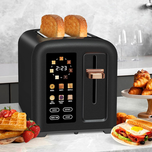Smart Touchscreen 2-Slice <strong>Toaster</strong> - Multi-Mode for Bread, Bagels &amp; Waffles, <strong>Black</strong> &amp; Rose <strong>Gold</strong>, Defrost &amp; Reheat Functions - Product Image 3