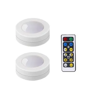 3 LED 터치 컨트롤 라운드 램프 캐비닛 옷장 푸시 스틱 램프 홈 LED 캐비닛 라이트