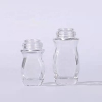 JIE MEI – bouteille en verre à bille pour huile essentielle, 30ML, 50ML, bouchon blanc noir, vide, maquillage, vente en gros