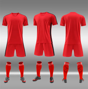 قميص كرة قدم جديد للرجال البالغين للتدريب الجماعي، مصنوع من البوليستر 100٪، ياقة عالية، ملابس رياضية لكرة القدم - Product Image 3