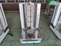 Machine à kebab en acier inoxydable à 4 brûleurs, grill à kebab