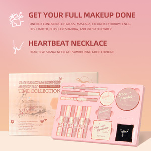 <span class=keywords><strong>Coffret</strong></span> <span class=keywords><strong>Maquillage</strong></span> Décontracté – Idéal Étudiant et Quotidien : Blush, Gloss, Poudre Compacte, Collier – Kit Beauté Simple Tout-en-un <span class=keywords><strong>pour</strong></span> <span class=keywords><strong>le</strong></span> Quotidien - Product Image 2
