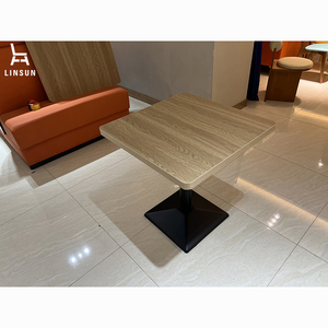 <span class=keywords><strong>Tavolo</strong></span> da Pranzo Quadrato in Legno Laminato HPL Personalizzato per Caffè, Ristoranti Occidentali e Pasticcerie DT018 - Product Image 1