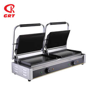 GRT-816 Dubbele Tank 4.8KW Grote Commerciële Elektrische Non-stick Panini Sandwich Grill Bakplaat
