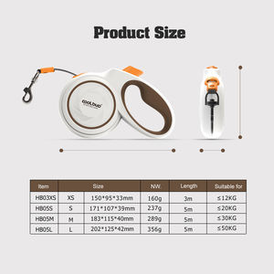 Cinta de nailon reflectante de alta resistencia personalizada correa retráctil para perros grandes, medianos y pequeños - Product Image 6