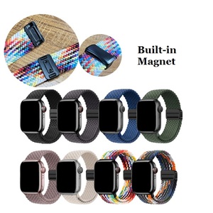 Cinturino in tessuto elastico fibbia magnetica cinturino in Nylon per orologio Appl e orologio S10 42mm 46mm 8 7 <span class=keywords><strong>6</strong></span> 5 4 3 2 1 - Product Image 2